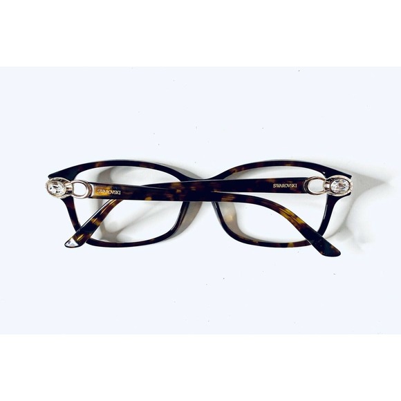 Swarovski Tortoise Rectangular Frame Glasses - Picture 7 of 12
